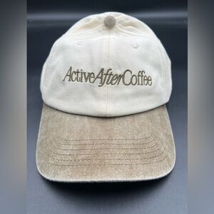 New Active After Coffee cream and olive hate. OS adjustable back. NWT‎